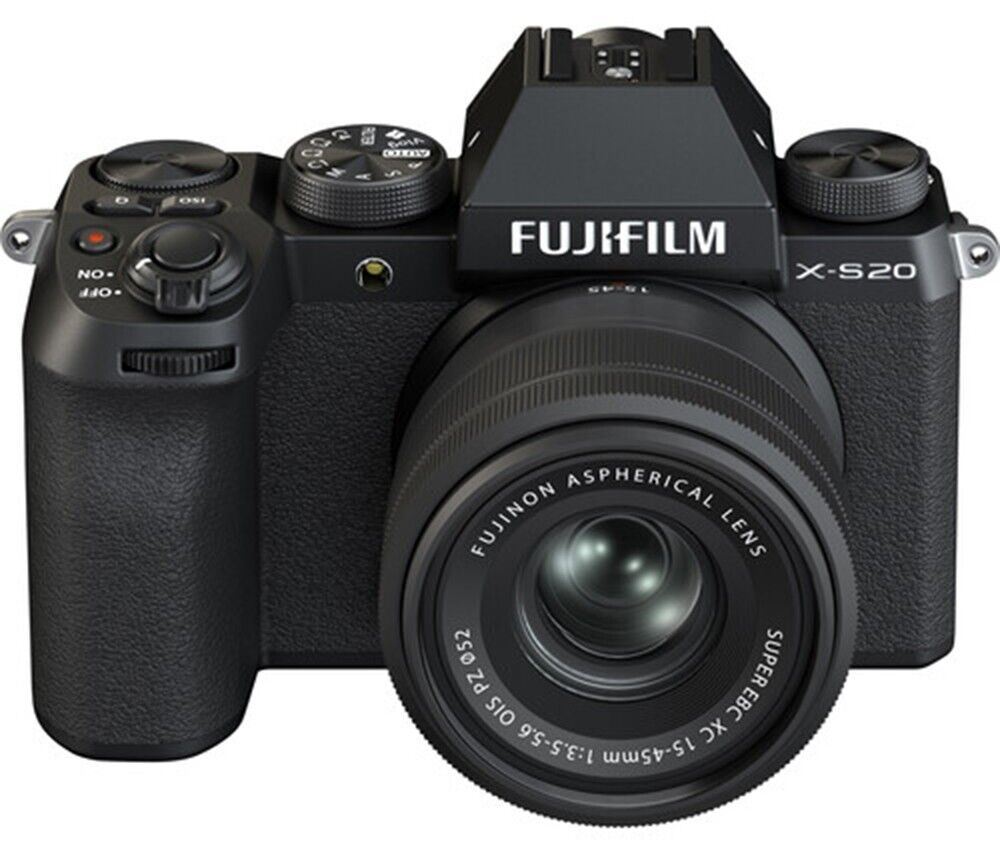 FUJIFILM X-S20 Mirrorless 26.1 MP Camera + 15-45mm Lens in Black (UK Stock) BNIB