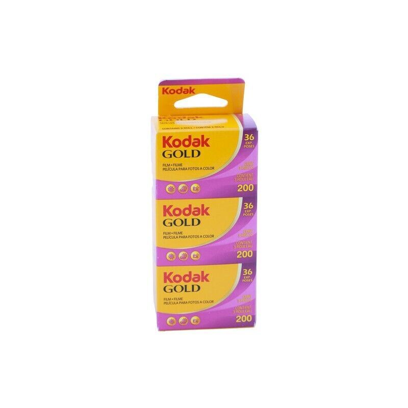 Kodak GOLD 200 Film 135mm 35mm (36 Exp.) Triple Pack - 3 Pack (UK Stock) BNIB