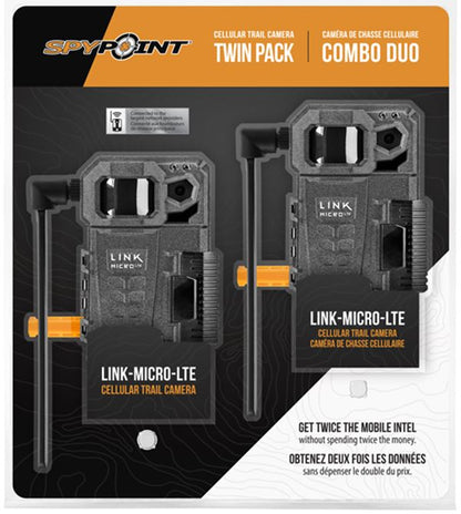 2 x Spypoint Link Micro LTE Cellular SMS Trail Nature Camera TWIN PACK (UK) BNIB