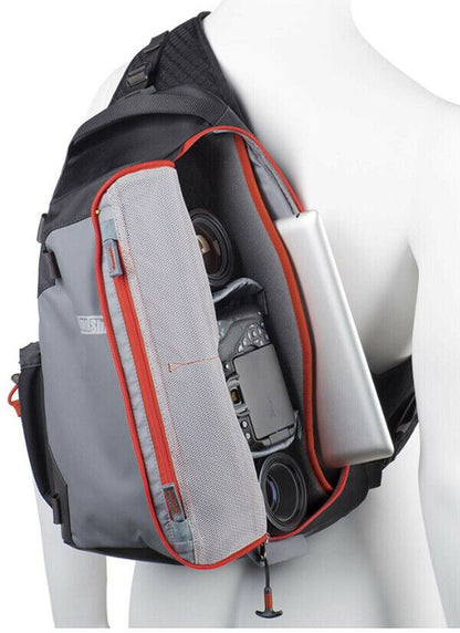 MindShift Gear PhotoCross 10 Sling Bag in Grey / Orange Ember (UK Stock) BNIP