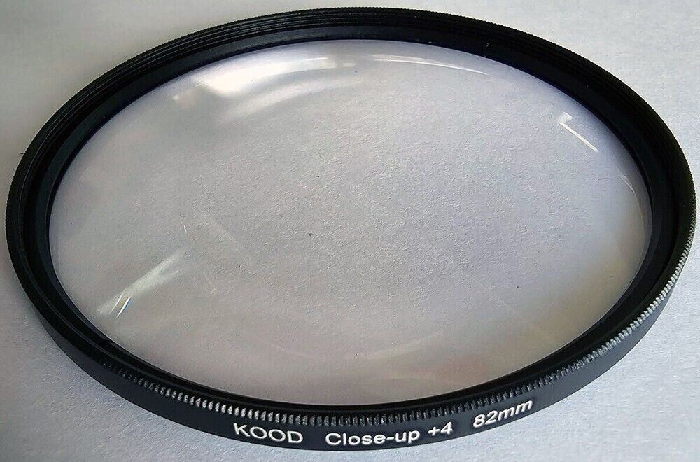 Kood 82mm Macro Close-Up Filter Set +1 +2 +4 +10 & Case - DSLR Cameras (UK) BNIP