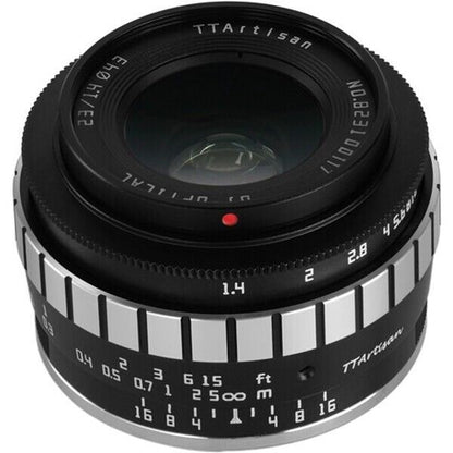 TTArtisan 23mm F1.4 Lens APS-C Format Fuji film X F Mount Camera Black/Silver UK