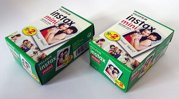 2 x Fujifilm fuji instax mini colour instant film twin pack 4 x 10 Shots (UK) 40