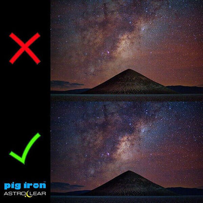 Pig Iron 82mm Astro Clear Filter Night Sky Light Pollution Reducer for Starscape