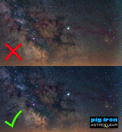 Pig Iron 55mm Astro Clear Filter Night Sky Light Pollution Reducer for Starscape