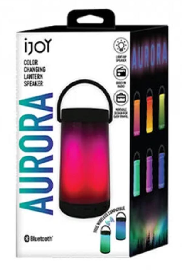 iJoy Aurora Lantern Colour changing Bluetooth speaker Radio #1IJSPB1C10F (UK)NEW