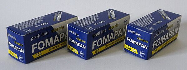 3 x Fomapan Classic 120 100 Black & White Negative Film FOMA (UK Stock) BNIB NEW