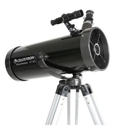 Celestron Powerseeker 127 AZ Reflector Telescope Kit + Phone adapter Moon #22040