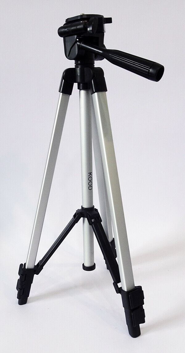 Kood Aluminium Basic Alloy Tripod  + 3 Way Head & Case #AT17 (UK Stock) BNIB NEW