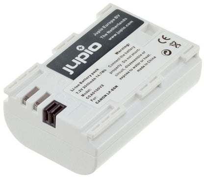 2x LP-E6N Batteries + USB Dual Charger Value Pack by JUPIO  (2040mAh) (UK Stock)