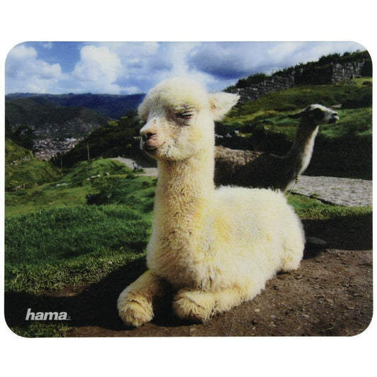 Hama Animal Mouse mat Pad featuring cute Llamas resting relax  (UK Stock)   BNIP