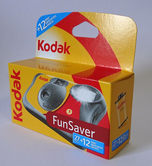 Kodak Fun Flash Disposable SUC Camera 27exp. + 12 FREE (39 Exposures) BNIP -  UK