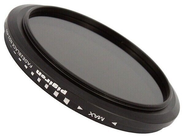 Variable Neutral Density Filter by Pig Iron 62mm = FADE2BLACK ND2-ND400 (UK) NEW