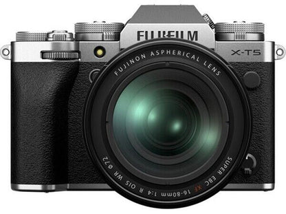 Fuji Fujifilm X-T5 + 16-80mm Lens 40.2MP Mirrorless Digital Camera in Silver  UK