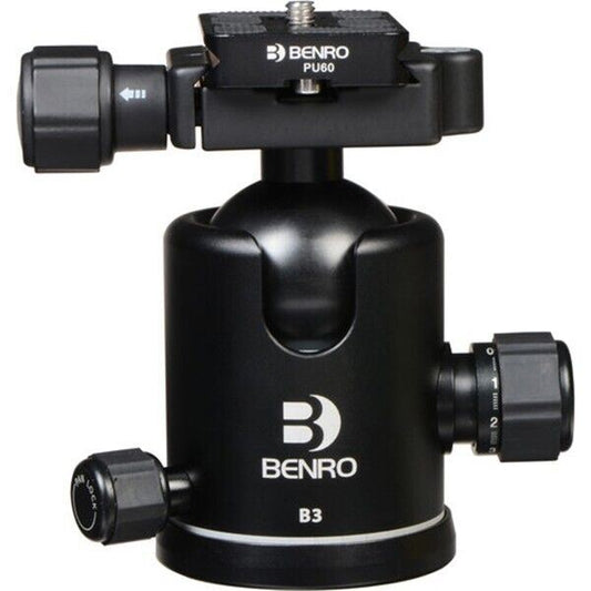 Benro B3 Ball & Socket Magnesium Head With Arca Style Quick Release Plate   (UK)