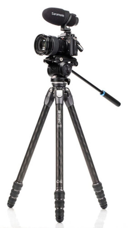 Benro Tortoise 34CLV Carbon Fibre 3 Series Tripod + S4 Pro Video Fluid Head (UK)