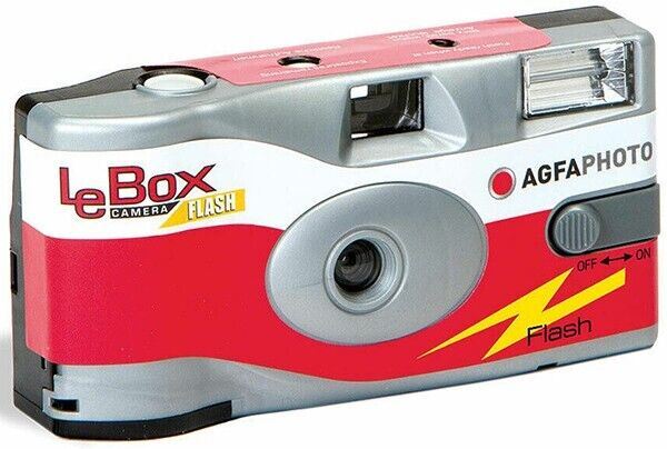 3 x Agfa Photo LeBox 400 Disposable Camera with Flash (27 Exp.) SUC (UK) 06/2025