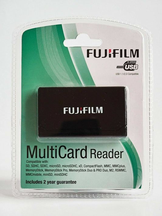 FUJI FujiFilm Multi Card Reader USB 2.0 SD SDHC SDXC XD CF + 14 others (UK)  NEW