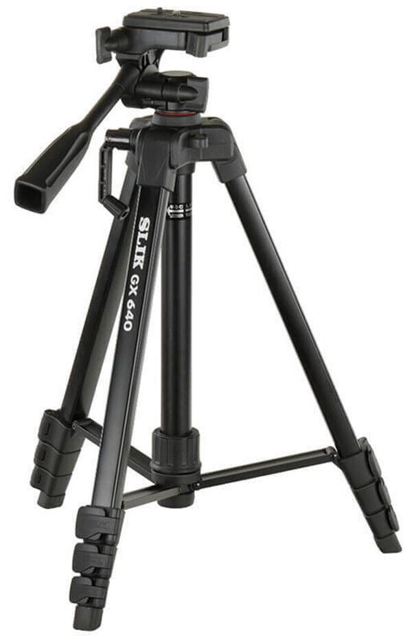 Slik GX 640 3-WAY Lightweight Tripod with 3 Way Head & Quick Release + Case (UK)