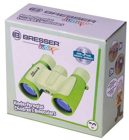 Bresser Junior 3 x 30 Childrens Binoculars Green/ Light Green #8880330 (UK) BNIB