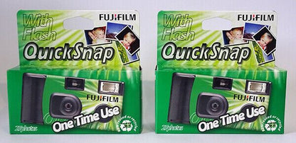 2 x FUJI Fujifilm QuickSnap disposable Single Use Flash Camera 27 Exp. (UK)  SUC