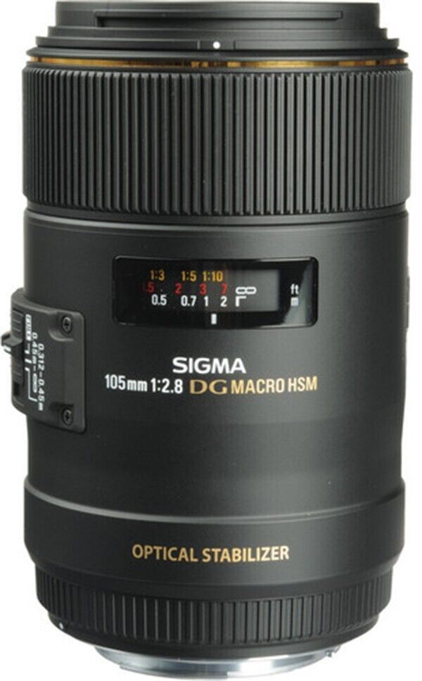 Sigma 105mm f/2.8 MACRO OS HSM DG EX Lens Canon EF-Mount #258954  (UK Stock) NEW