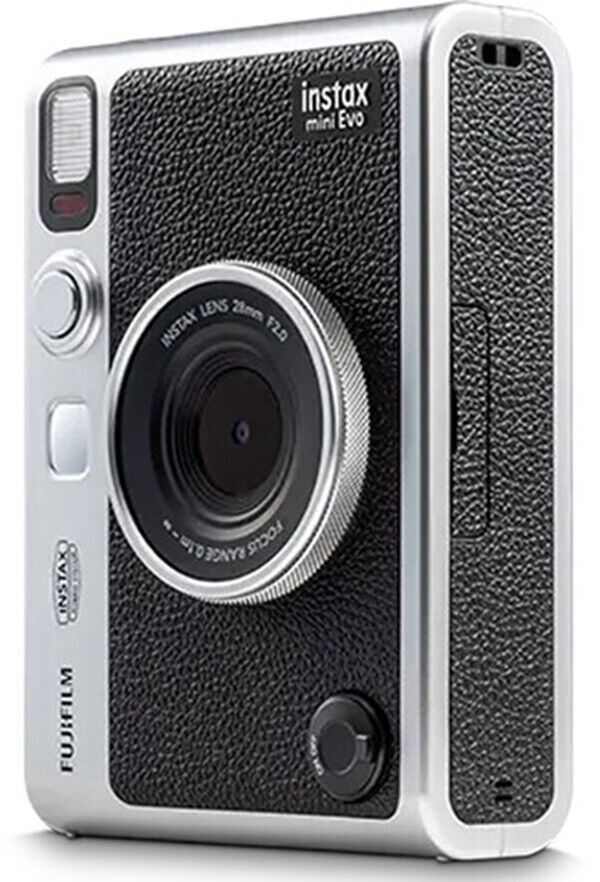 Fujifilm Instax Mini EVO Hybrid Instant Camera in Black & Silver (UK Stock) BNIB