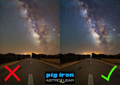 Pig Iron 58mm Astro Clear Filter Night Sky Light Pollution Reducer for Starscape