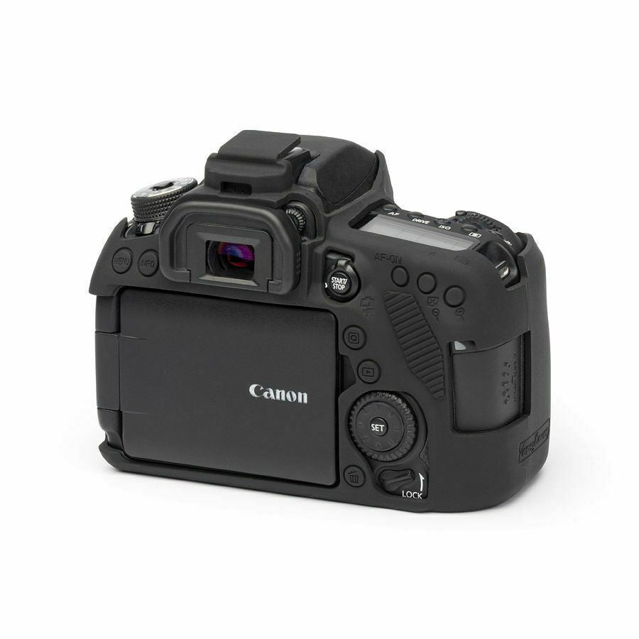 EasyCover Silicone Skin Soft Case Cover Canon 80D in Black (UK Stock) BNIP