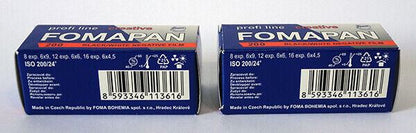 2 x Fomapan Creative 120 200 iso Black & White Negative Film FOMA (UK Stock) NEW