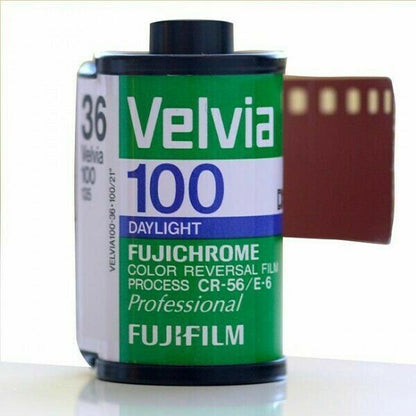 Fuji Velvia 100 asa 35mm Colour Slide reversal Film 36 exposures (UK Stock) BNIB