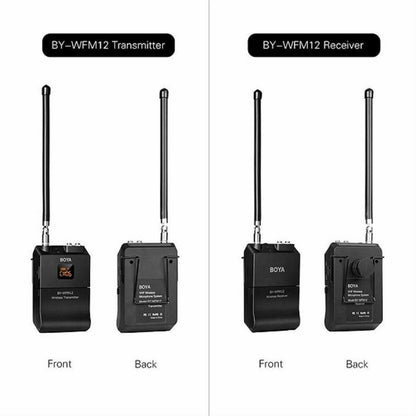 Boya BY-WFM12 VHF 40M Wireless Microphone Kit 12 Channel TX+RX  (UK Stock)  BNIB