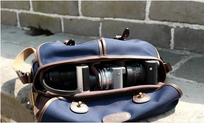 NEW Billingham Hadley Pro 2020 Camera / DSLR Bag in Navy blue / Chocolate (UK)