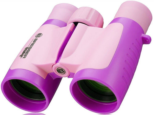 Bresser Junior 3 x 30 Childrens Binoculars in Pink & Cerese  #8880330  (UK) BNIB