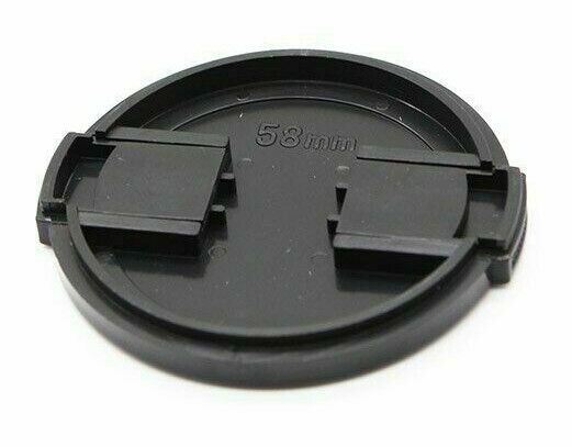 KOOD 58mm Snap On Clip on Lens Cap Protection Cover for 58mm Lens (UK Stock) NEW