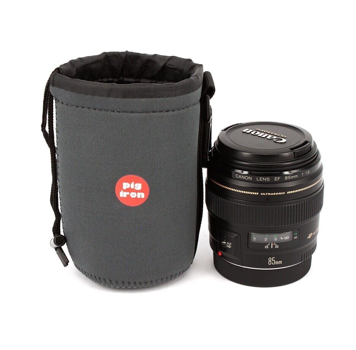 MEDIUM Lens Case Leica, Zeiss, Micro 4/3, Fujifilm = Pig Iron Premium Lens Pouch