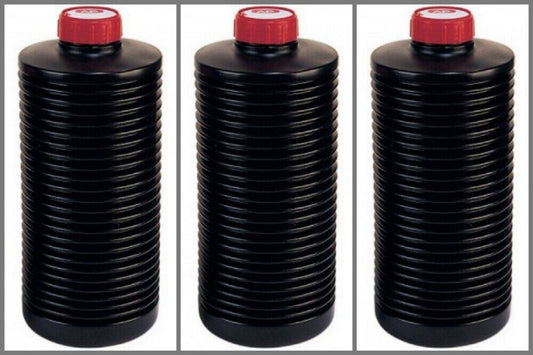 3 x kood AP COLLAPSIBLE 1 LITRE BOTTLE FILM DEVELOPING CHEMICAL PROCESSING  (UK)