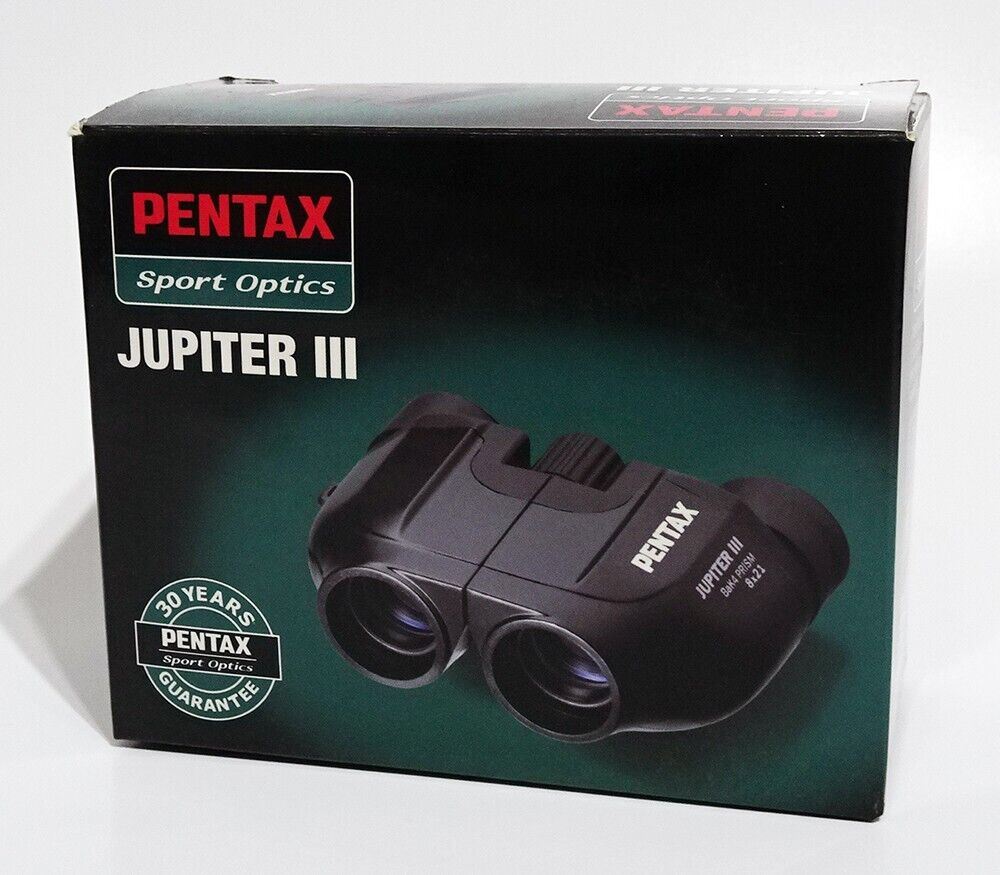 Pentax 8 x 21 Jupiter III Porro Prism Compact Binoculars Green  #51036 (UK) Demo