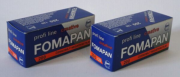 2 x Fomapan Creative 120 200 iso Black & White Negative Film FOMA (UK Stock) NEW