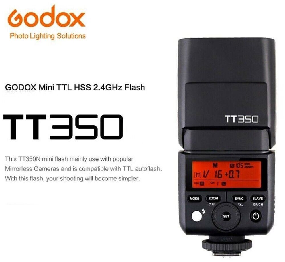 Godox TT350F 2.4G HSS 1/8000s TTL GN36 Camera Flash = Fuji Fujifilm Cameras (UK)