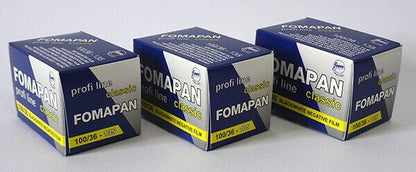 3 x Fomapan 100 iso 135mm Black & White Negative Film 135 36exp. (UK Stock) BNIB