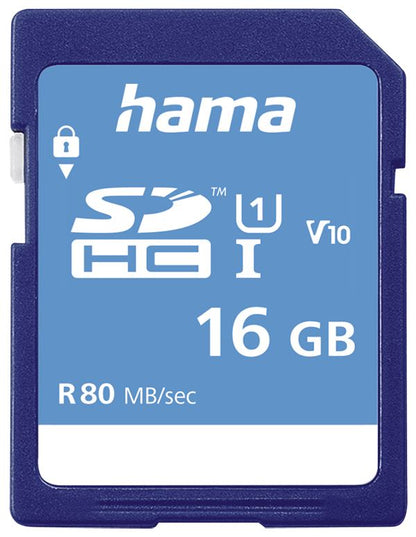 Hama SDHC 16GB Class 10 UHS-I 80MB/S SD Memory Card for Camera  (UK Stock)  BNIP