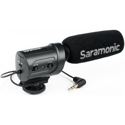 Saramonic SR-PMIC3 Mini Directional Condenser Microphone Integrated  Shock mount