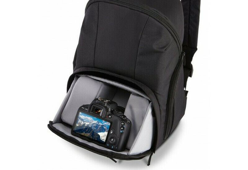 Case Logic TBC-411  Compact DSLR ILCE Camera Backpack in Black  (UK Stock)  BNIP