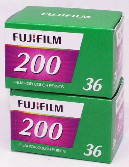 2 x Fuji Fujicolor Fujifilm 200 EC Film Pack 135 36 Exposures TWO(UK Stock) BNIB