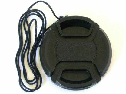 KOOD 58mm CENTRE PINCH GRIP STYLE LENS CAP COVER for 58mm + CORD (UK Stock)  NEW