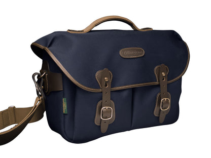 Billingham Hadley ONE Camera / DSLR Messenger Bag in Navy Blue / Chocolate (UK)