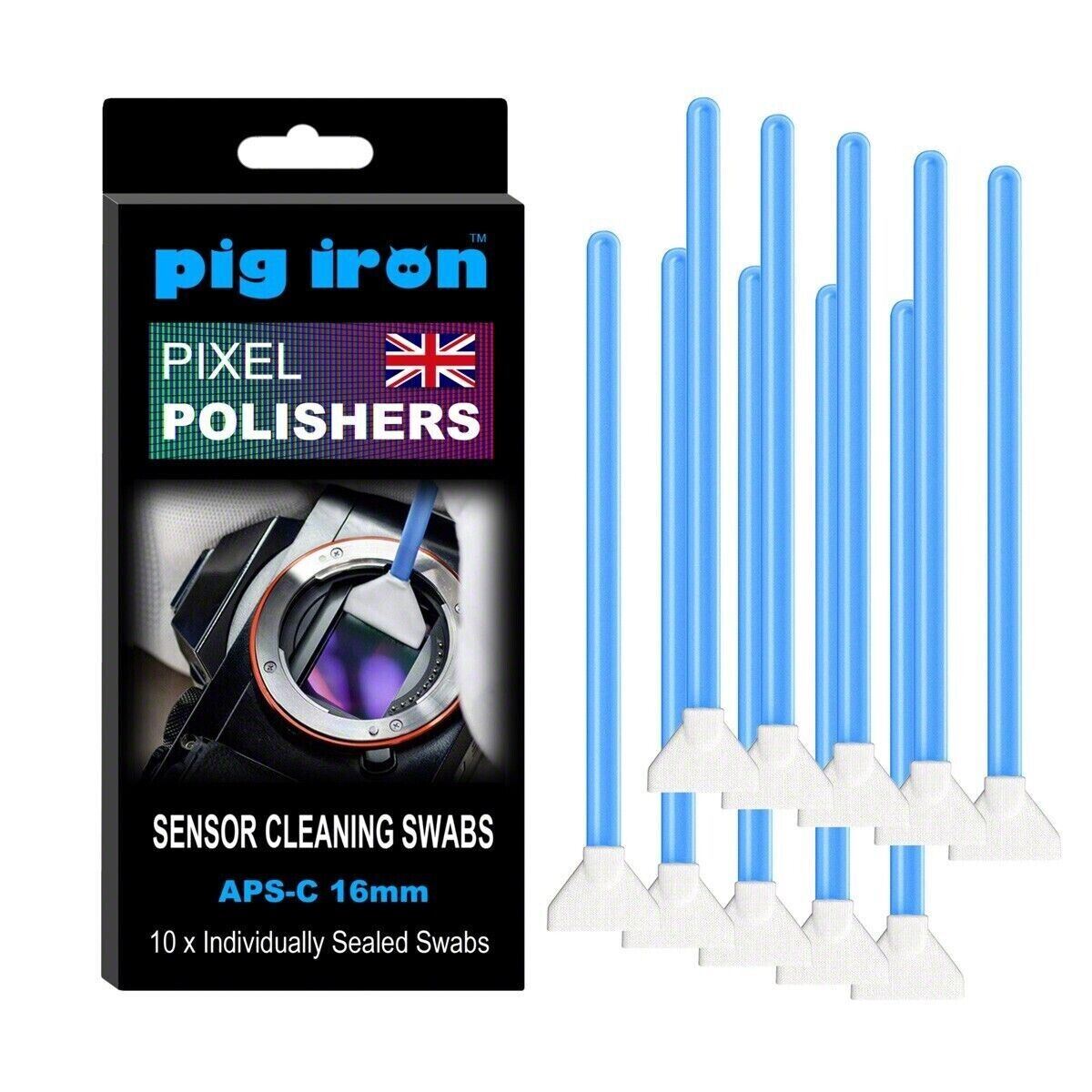 Pig Iron Pixel Polishers Pro Sensor Cleaning Swabs for APS-C (16mm) Camera  (UK)