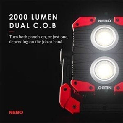 NEBO OMNI 2K 2000 Lumen Rechargeable Worklight + power bank (UK Stock) BNIB NEW