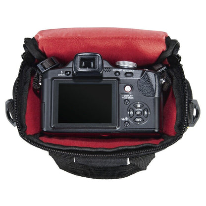 Hama Zambia 80 DSLR ILCE Bridge Camera Case in Grey/Black/Red #139882  (UK) BNIP